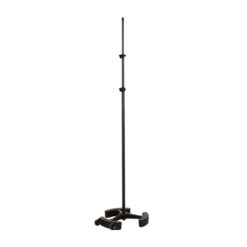 Latch_Lake_micKing_MK3300STBK_-_Straight_Double_Telescopic_Mic_Stand_with_Twin_Lever_Locks_Cast_Iron_Base_and_Castor_Wheels_Black_-_3