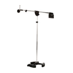 Latch_Lake_micKing_2200_-_Studio_Boom_Microphone_Stand_with_Lever_Locks_Heavy-Duty_Boom_Clutch_and_Stable_Base_with_Castor_Wheels_Chrome_-_1