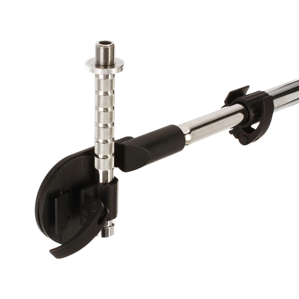 Latch_Lake_micKing_2200_-_Studio_Boom_Microphone_Stand_with_Lever_Locks_Heavy-Duty_Boom_Clutch_and_Stable_Base_with_Castor_Wheels_Chrome_-_5
