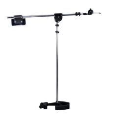 Latch_Lake_micKing_3300_-_Telescopic_Studio_Boom_Microphone_Stand_with_Lever_Locks_Heavy-Duty_Boom_Clutch_and_Stable_Base_with_Castor_Wheels_Chrome_-_2