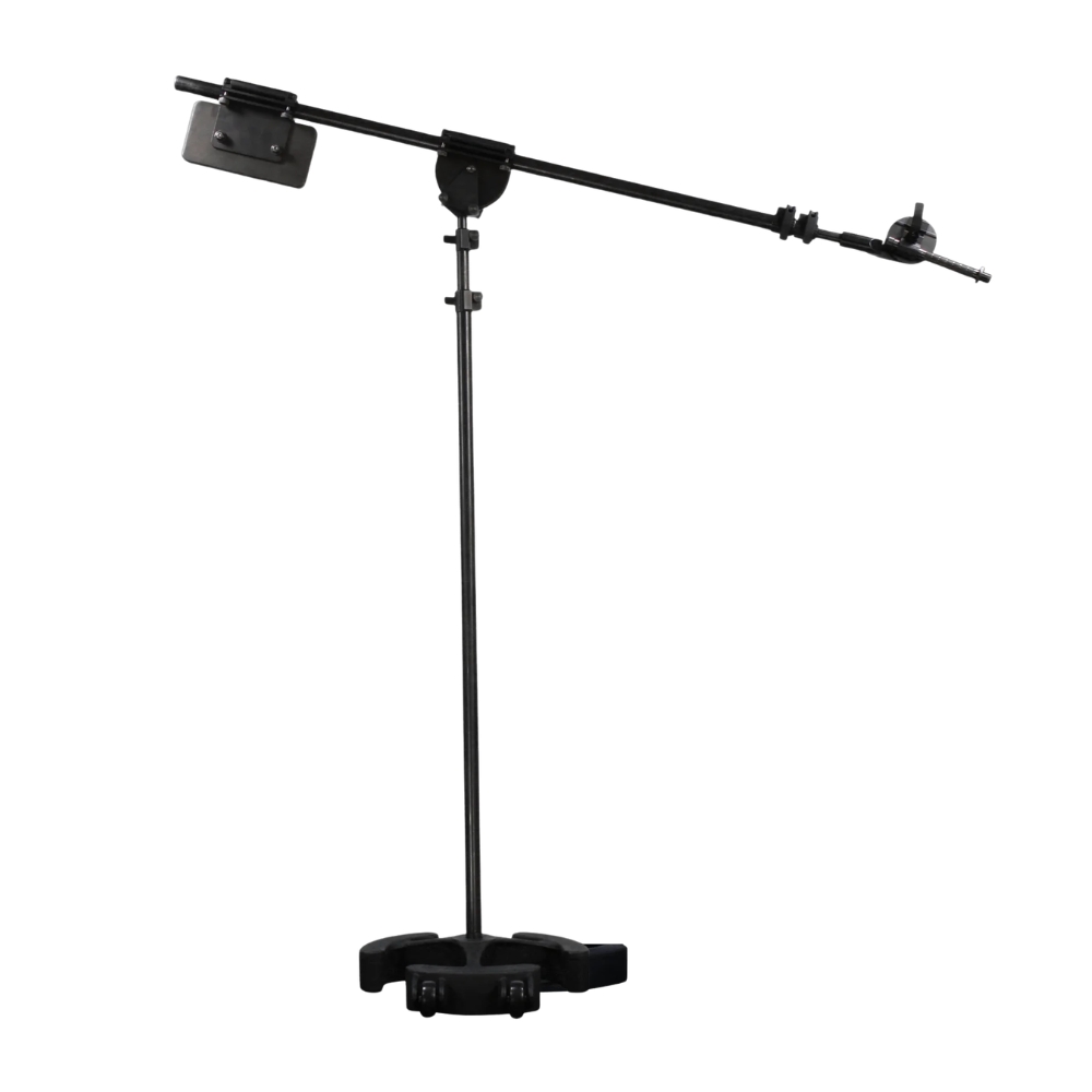 Latch_Lake_micKing_3300_-_Telescopic_Studio_Boom_Microphone_Stand_with_Lever_Locks_Heavy-Duty_Boom_Clutch_and_Stable_Base_with_Castor_Wheels_Black_-_2