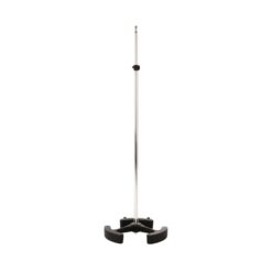 Latch_Lake_micKing_MK2200STCH_-_Straight_Telescopic_Mic_Stand_with_Lever_Lock_Cast_Iron_Base_and_Castor_Wheels_Chrome_-_4