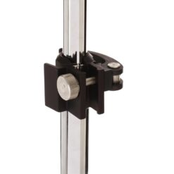 Latch_Lake_micKing_MK3300STCH_-_Straight_Double_Telescopic_Mic_Stand_with_Twin_Lever_Locks_Cast_Iron_Base_and_Castor_Wheels_Chrome_-_6