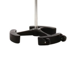 Latch_Lake_micKing_MK3300STCH_-_Straight_Double_Telescopic_Mic_Stand_with_Twin_Lever_Locks_Cast_Iron_Base_and_Castor_Wheels_Chrome_-_7