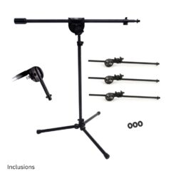Latch_Lake_MK1113BK_Pro_Pack_1_-_micKing_1100_Boom_Stand_with_Three_24-inch_Xtra_Booms_and_SpinGrip_Mic_Mount_-_2_Inclusions