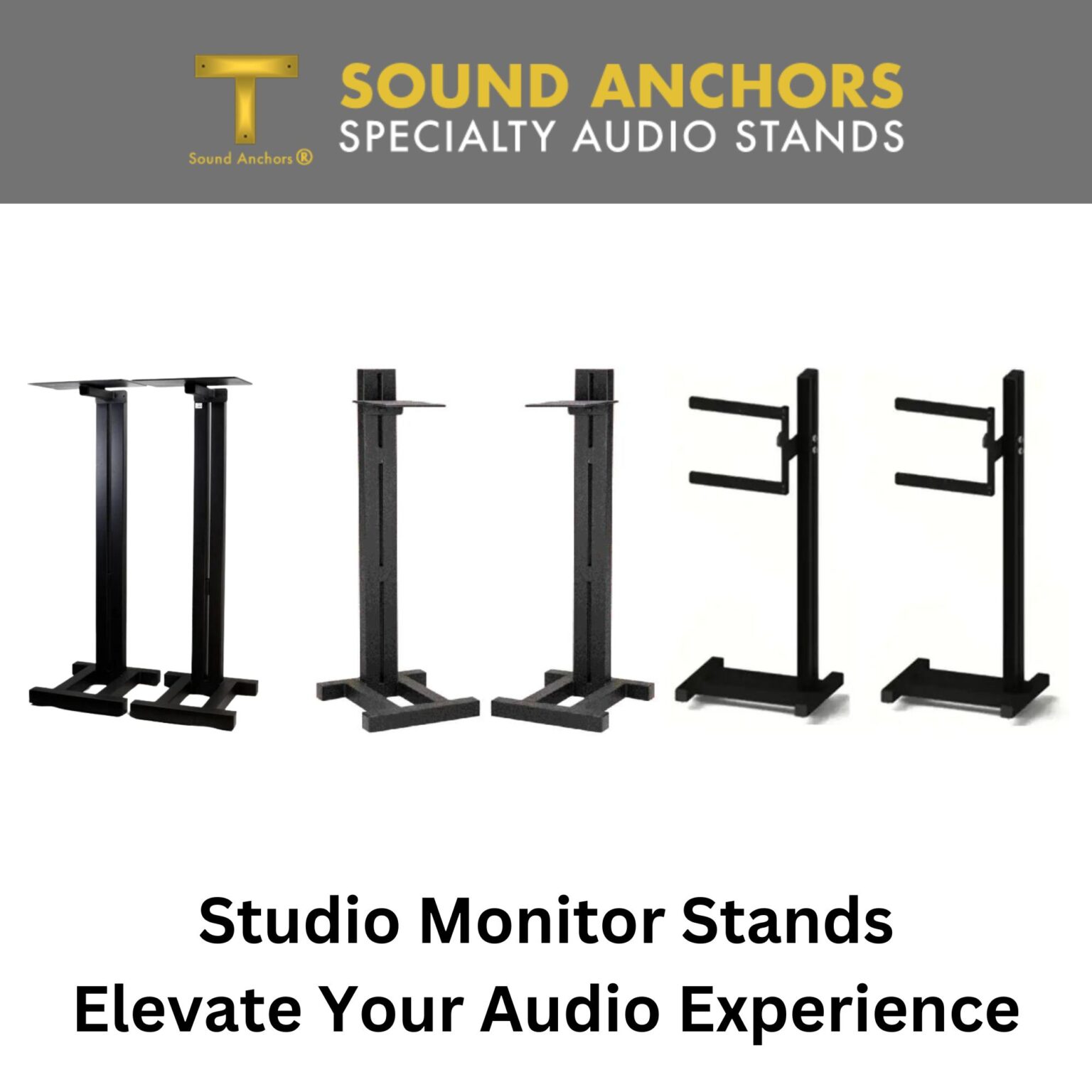 Sound Anchors Specialty Audio Stands Banner
