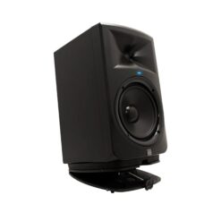 Ultimate Support MS80 Series Professional Studio Monitor Stand with Adjustable Angle and Axis, Acoustic Foam Platform - Black