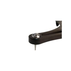Alternative view of Ultimate Support MS100 Series Professional Column Studio Monitor Stand with Adjustable Angle and Axis, Acoustic Foam Platform, and Three Internal Channels - Black