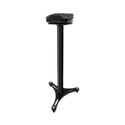 Ultimate Support MS100 Series Professional Column Studio Monitor Stand with Adjustable Angle and Axis, Acoustic Foam Platform, and Three Internal Channels - Black