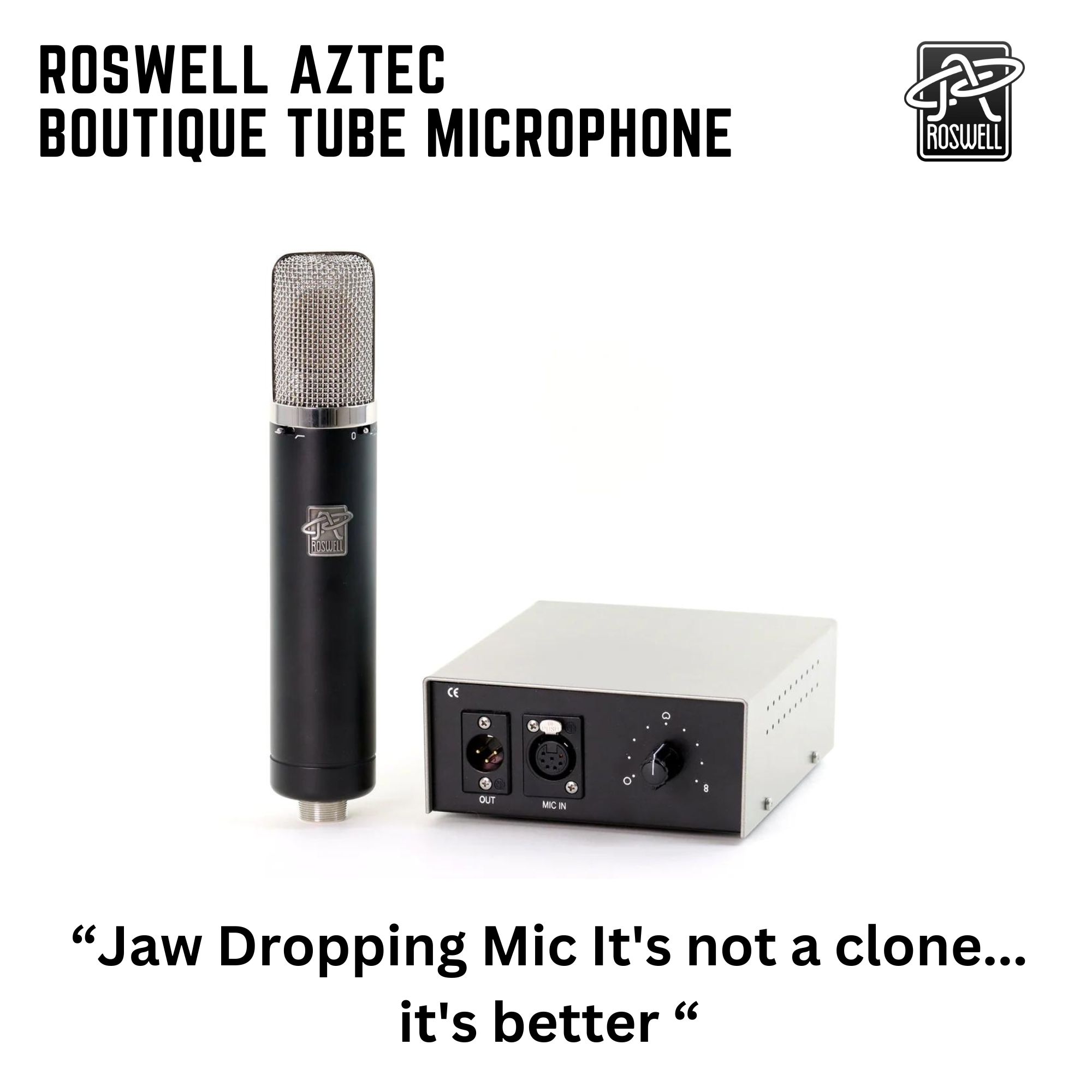 Roswell Aztec Boutique Tube Microphone this is a Jaw Dropping Mic It's