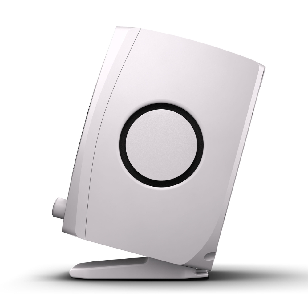 ADAM_Audio_D3V_-_Active_Desktop_Monitor_System_Pair_-_White_-_4_Right_Side_with_Loudspeaker_Stand