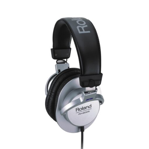 Roland_RH-200S_-_Stereo_Monitor_Headphones_-_Silver_w_Straight_Cable_1