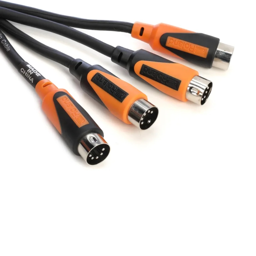 Roland RMIDI-B5-DUAL and RMIDI-B10-DUAL - Black Series MIDI Cables