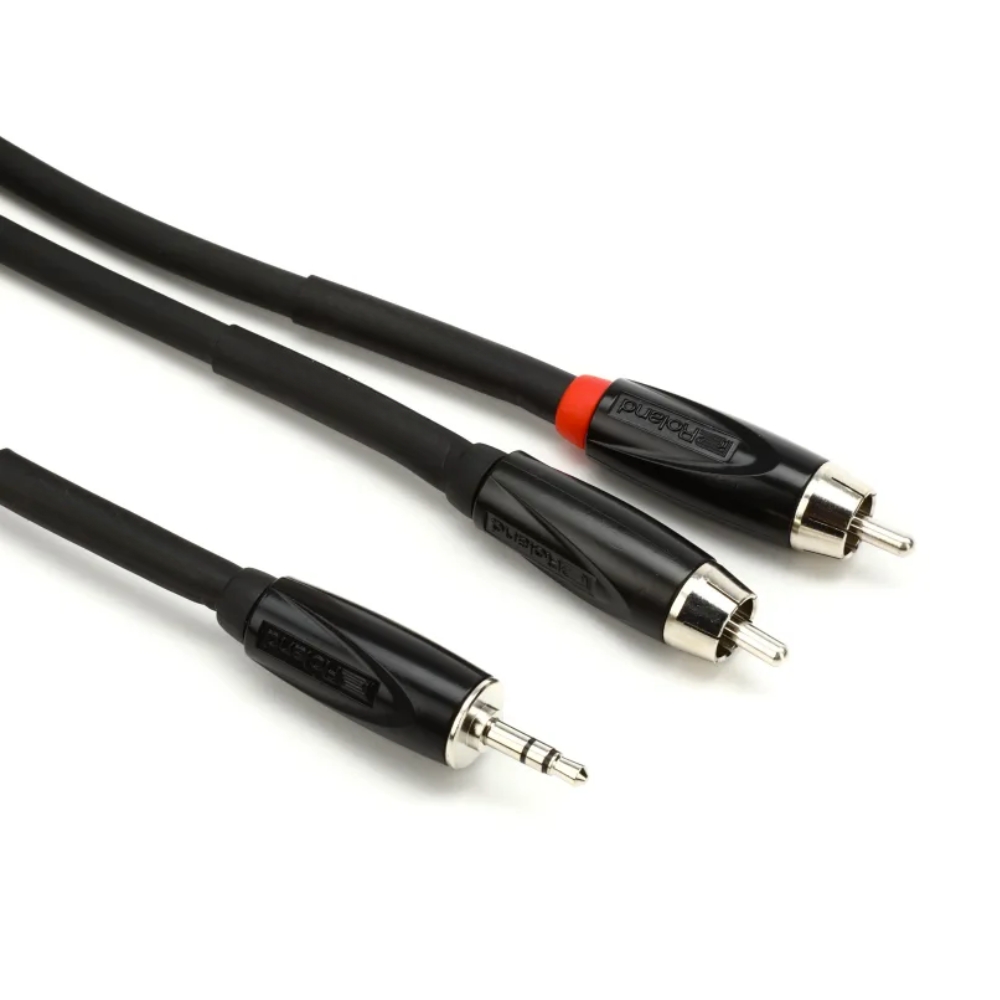 Roland_RCC-5-352RV2_and_RCC-10-352RV2_-_Black_Series_3.5mm_TRS_Mini_Male_to_Left_Right_RCA_Insert-Splitter_Interconnect_Cables_2