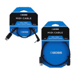 BOSS_BMIDI-1-35_and_BMIDI-2-35_-_Mini_(Type_A)_3.5mm_TRS_to_Male_Multi-Directional_5-Pin_MIDI_Cables_with_Adjustable_Straight-Angled_DIN_Connectors_1