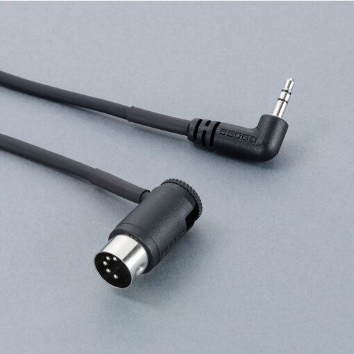 BOSS_BMIDI-1-35_and_BMIDI-2-35_-_Mini_(Type_A)_3.5mm_TRS_to_Male_Multi-Directional_5-Pin_MIDI_Cables_with_Adjustable_Straight-Angled_DIN_Connectors_2