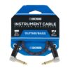 BOSS_BIC-1AA_-_1_4-inch_TS_Male_Right-Angle_to_1_4-inch_TS_Male_Right-Angle_Patch-Pedal_Cable_1ft_-_30cm_-_1