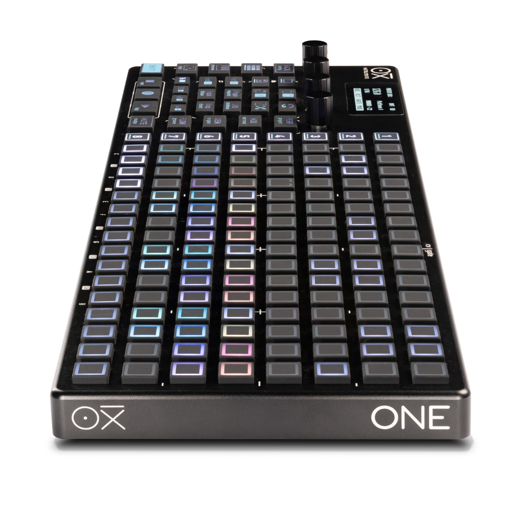 OXI_Instruments_OXI_One_Mk2_-_Portable_Performance_Sequencer_Black_Nostalgia_12_-_Black_Right_Side_Angled