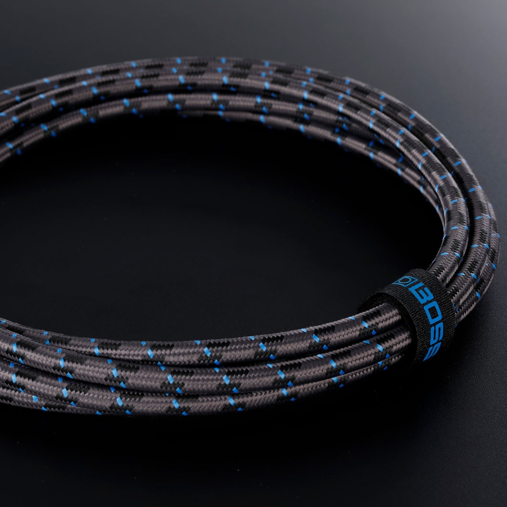 BOSS_BIC-PC3_-_1_4-inch_TRS_(Male)_Right-Angle_to_1_4-inch_TRS_(Male)_Right-Angle_Instrument-Patch_Cable_(6-inch_-_15cm)_—_3-Pack_3