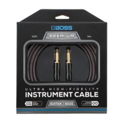 BOSS_BIC-P10_-_Premium_1_4-inch_TS_Male_Straight_to_1_4-inch_TS_Male_Straight_High-Fidelity_Instrument_Cable_10ft_-_3m_-_01