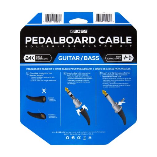 BOSS_BCK-12_–_Solderless_Pedalboard_Cable_Kit_12ft._-_3.5m_with_12_Connectors_-_2
