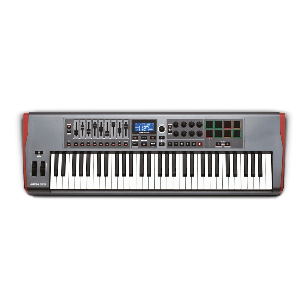 Novation_Impulse_61_-_61-Key_MIDI_Controller_Keyboard_with_8_Velocity_Sensitive_Pads_and_Automap_Support_-_1