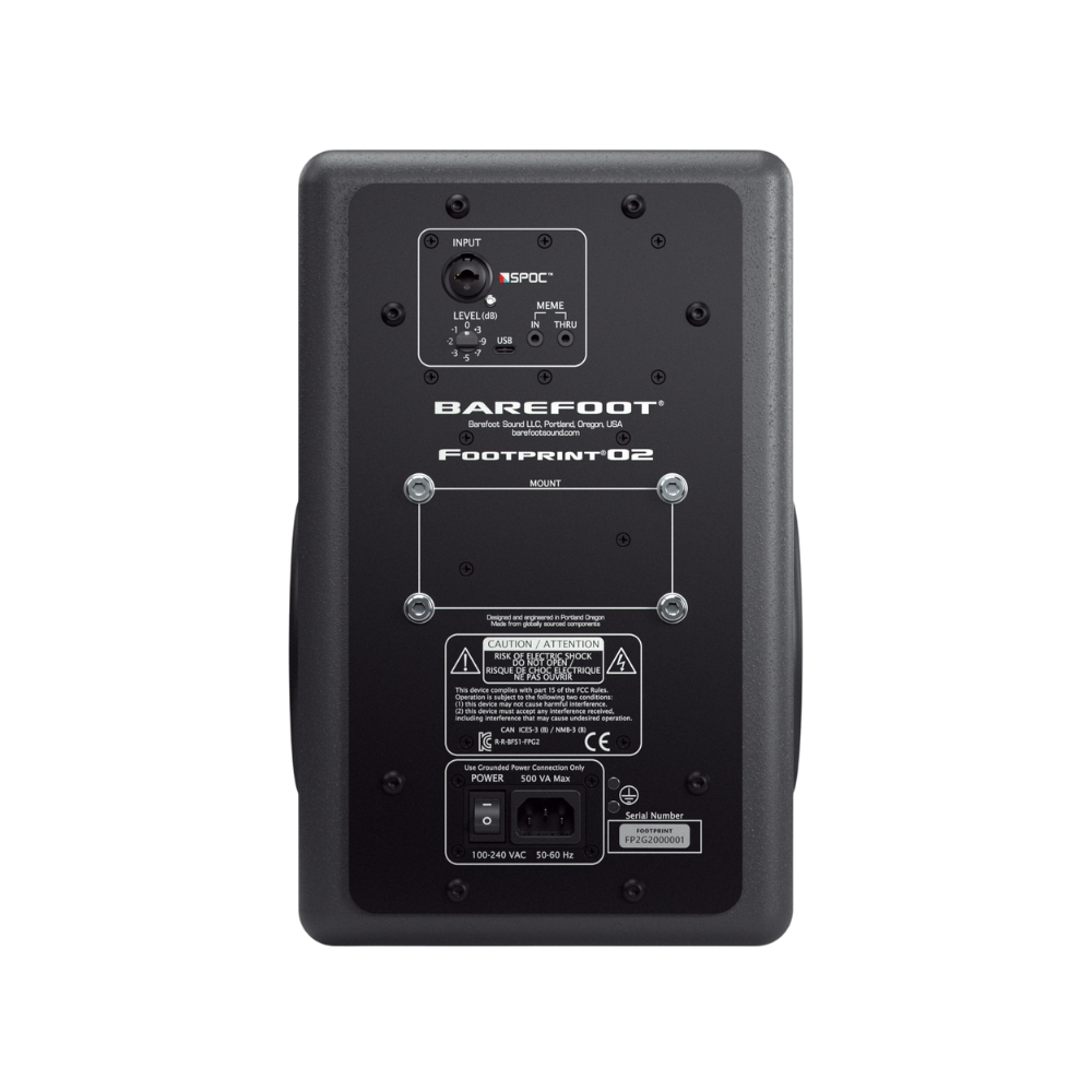 Barefoot_Footprint02_Gen2_-_6.5-inch_Dual_Force_200W_3-Way_Active_Near-Field_Monitors_Pair_-_5_-_Rear