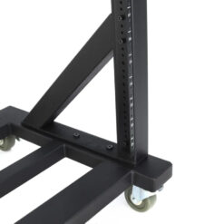 Sound_Anchors_Rack-20_-_Open_Frame_20U_Studio_Rack_Cart_with_Twin_Caster_Wheels_-_6_Front_Corner_Detail