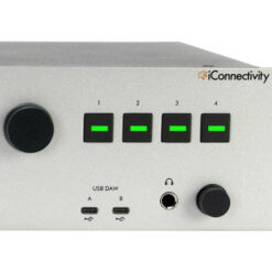 iConnectivity_PlayAUDIO2U_-_Comprehensive_Audio_and_MIDI_Interface_for_Live_Performance_-_11_-_The_Details_-_Front_Panel_Inputs_and_Outputs_plus_Buttons_and_Knobs