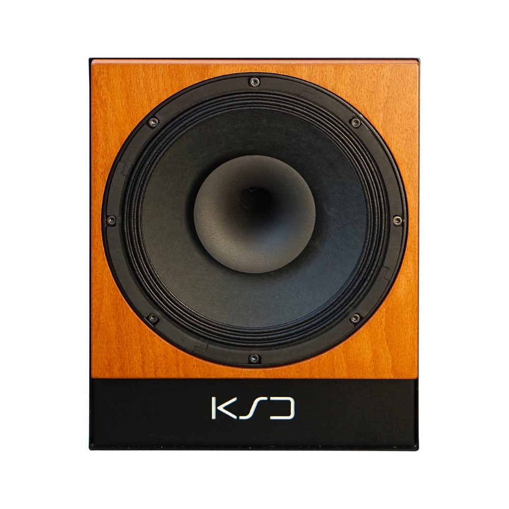 KSD_C100_Reference_-_2-Way_Coaxial_Point_Source_Monitor_Cherry_PAIR_-_2_Front_Single_Monitor