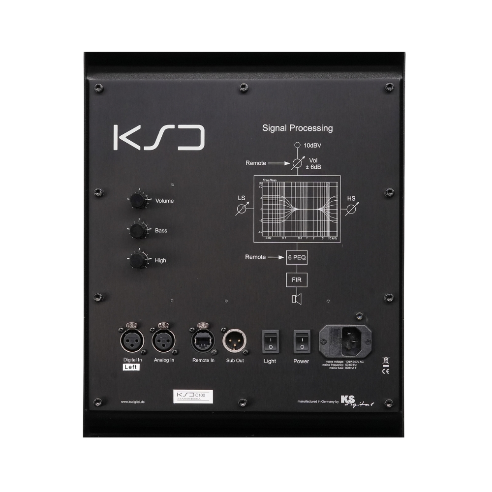 KSD_C100_Reference_-_2-Way_Coaxial_Point_Source_Monitor_Cherry_PAIR_-_5_Rear