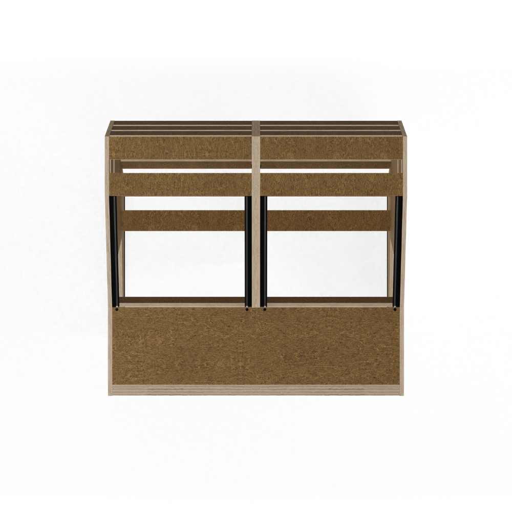 SESSIONDESK_QUINTAV_2-0_-_Studio_Workstation_with_Keyboard_Tray_50s_Brown_-_3_Top