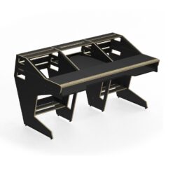 SESSIONDESK_OKTAV_2-0_-_Studio_Workstation_with_Keyboard_Tray_90s_Black_-_1_Front_Side