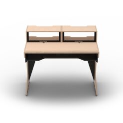 SESSIONDESK_HOME_small_2-0_-_Studio_Desk_with_Racks_and_Keyboard_Tray_100_Percent_Birch_-_2_Front