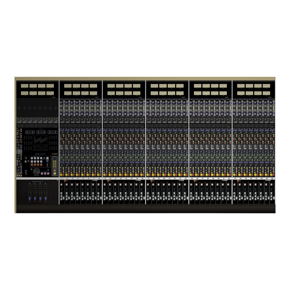 Wolff_Audio_Console_ST-40-A_-_40-Channel_Analog_Console_with_FX_Returns_40_Wolff_Audio_Preamps_40_FREQ_EQs_and_Fader_Automation_-_1_Top_View