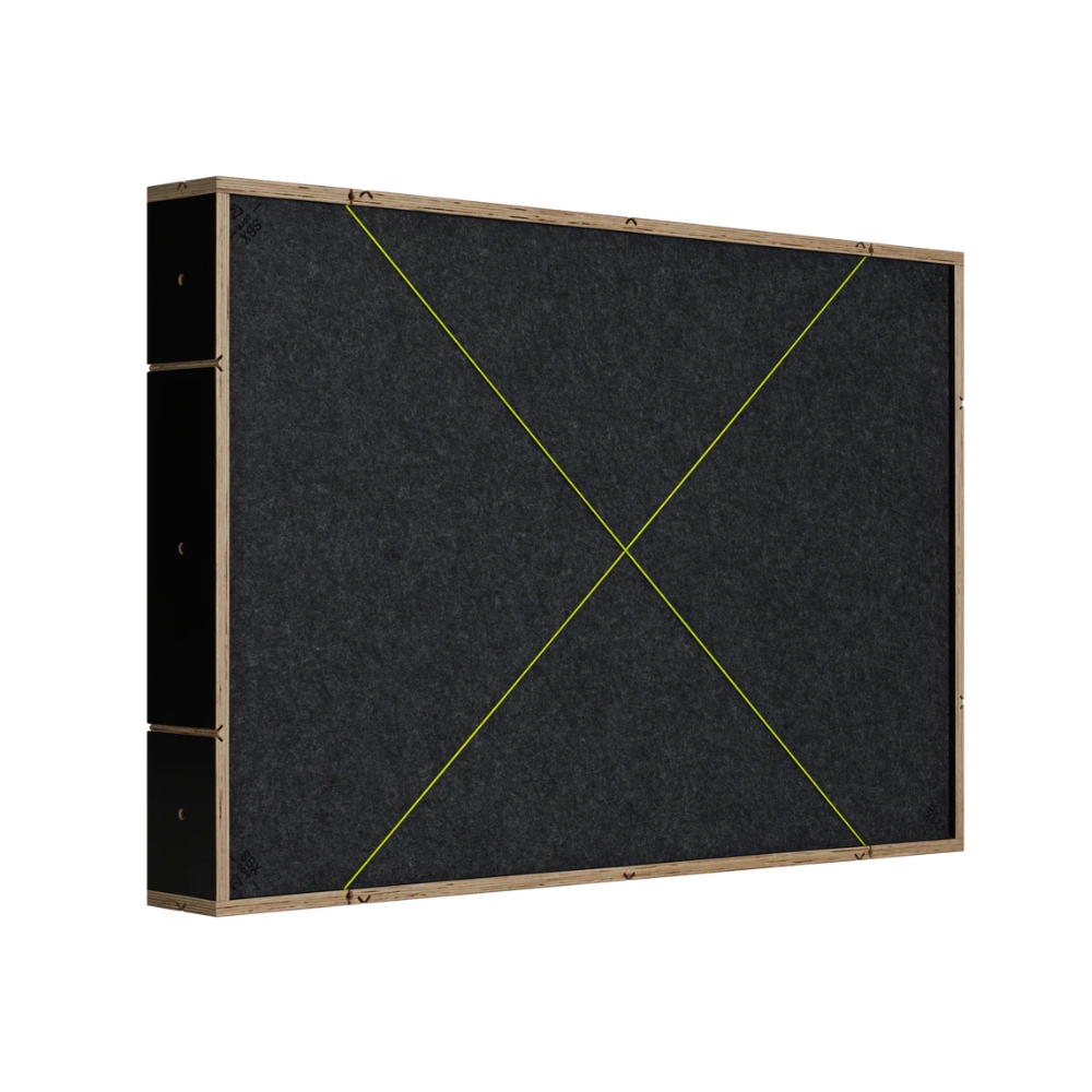 SESSIONDESK_SessionbloX_SBX_core_-_Modular_Broadband_Acoustic_Absorber_Panel_-_2_Horizontal_Right_Angle_Green_Laso