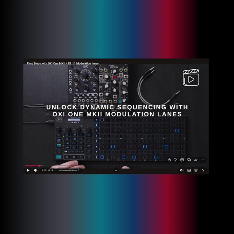 Unlock Dynamic Sequencing with OXI One MKII Modulation Lanes (Blog Article)