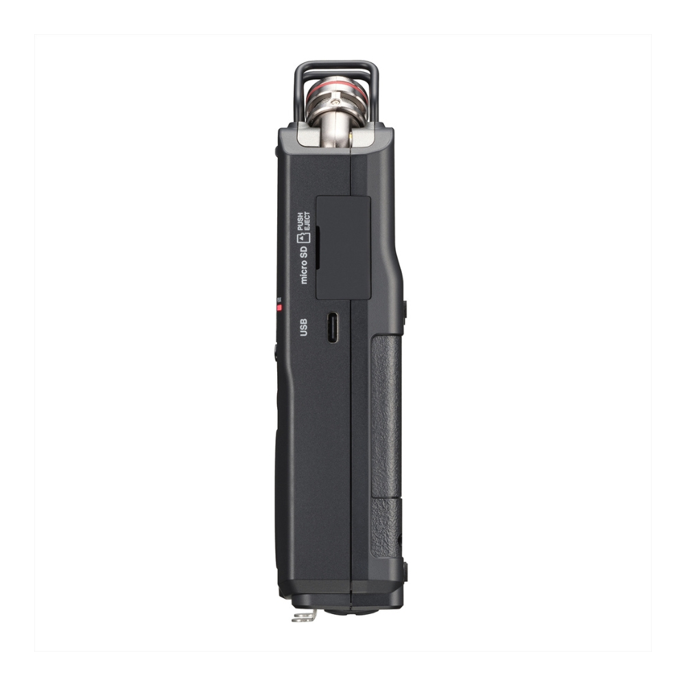 TASCAM_DR-40XP_-_4-Channel_32-Bit_Float_Portable_Field_Recorder_with_USB-C_Interface_and_Adjustable_Mics_-_5_Right_Side_Mics_Inward_X-Y