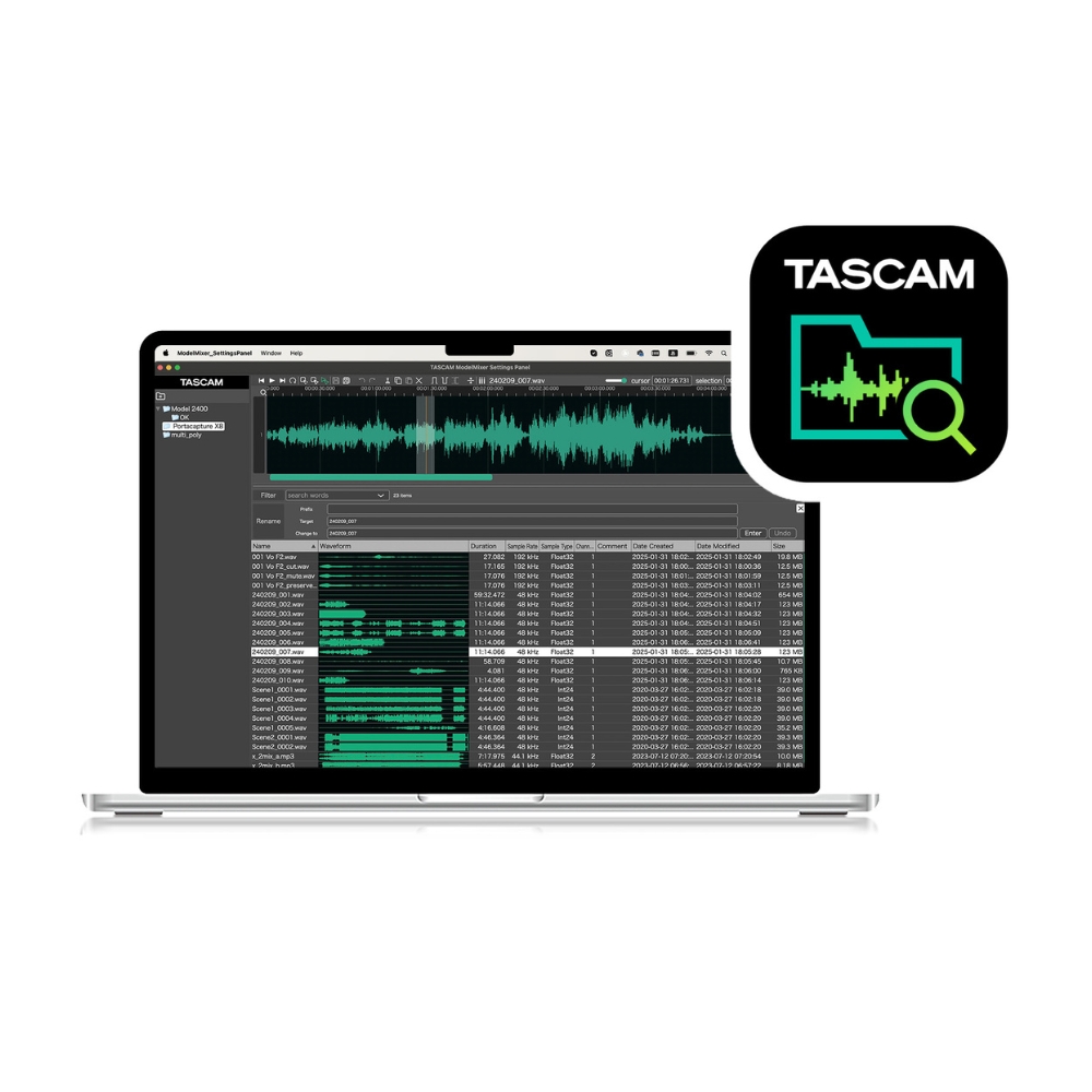 TASCAM_DR-40XP_-_4-Channel_32-Bit_Float_Portable_Field_Recorder_with_USB-C_Interface_and_Adjustable_Mics_-_12_Features_3_Tascam_Audio_File_Manager