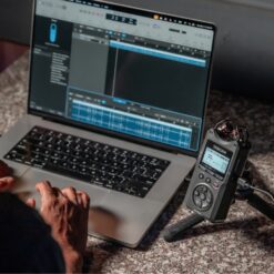 TASCAM_DR-40XP_-_4-Channel_32-Bit_Float_Portable_Field_Recorder_with_USB-C_Interface_and_Adjustable_Mics_-_17_Lifestyle_5_Your_Portable_Recording_Studio