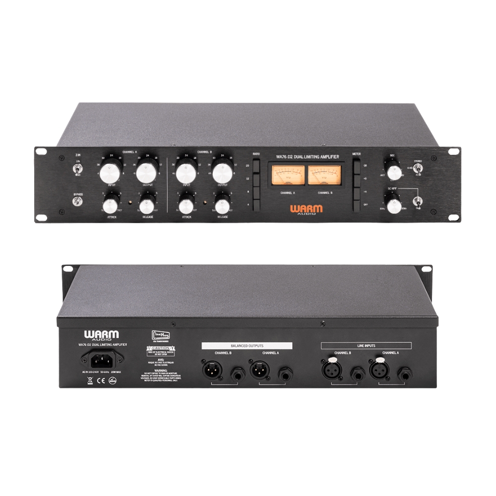 Warm Audio WA76-D2 – Dual-Channel Clean Gain Discreet FET