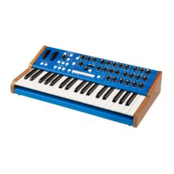 GS_Music_Bree6_Keyboard_-_6-Voice_Analog_Polyphonic_Synthesizer_with_Integrated_Keybed_Blue_-_4_Front_Left_Angle
