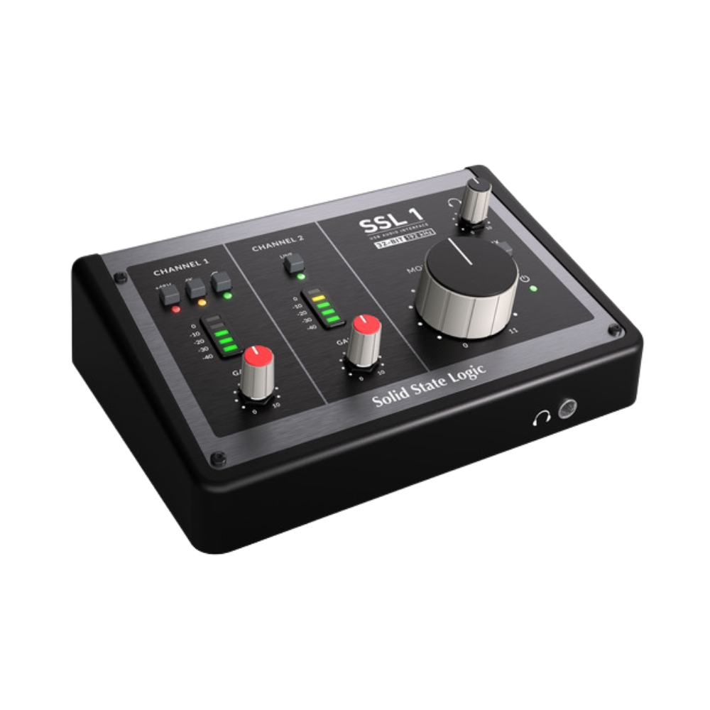 Solid_State_Logic_SSL_1_-_2-in-2-out_USB-C_Audio_Interface_-_1_Top_Front_Right_Angle