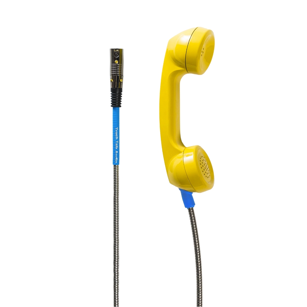 Trash_Talk_Audio_-_Old_Payphone_Design_Mouth_Mic_with_Filtered_Midrange_Character_Yellow_-_XLR_Cable_-_2