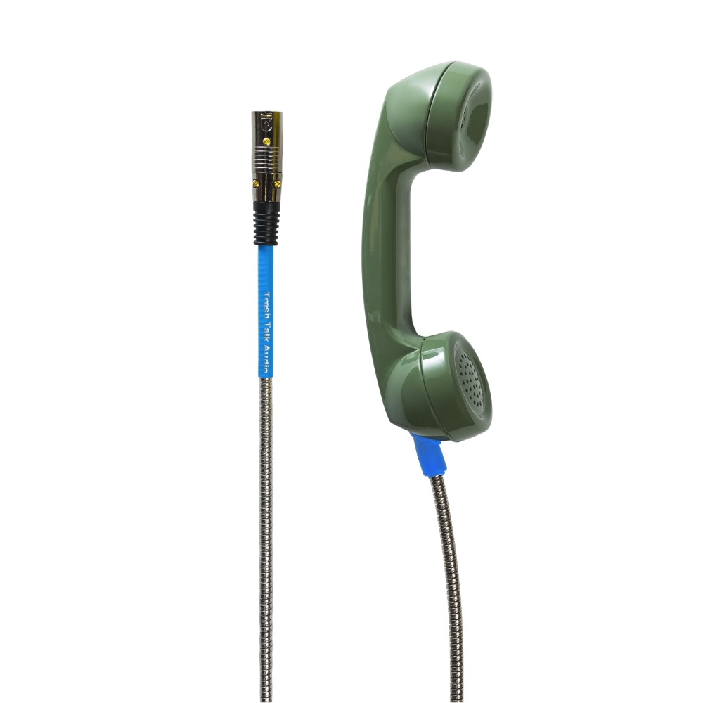 Trash_Talk_Audio_-_Old_Payphone_Design_Mouth_Mic_with_Filtered_Midrange_Character_Green_-_XLR_Cable_-_2