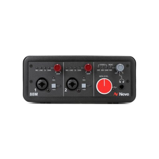 Neve_88M_REV_2_-_2-Channel_USB-C_Audio_Interface_with_2_Mic_Line_DI_Inputs_ADAT_Optical_Dual_Balanced_Inserts_-_1_Front