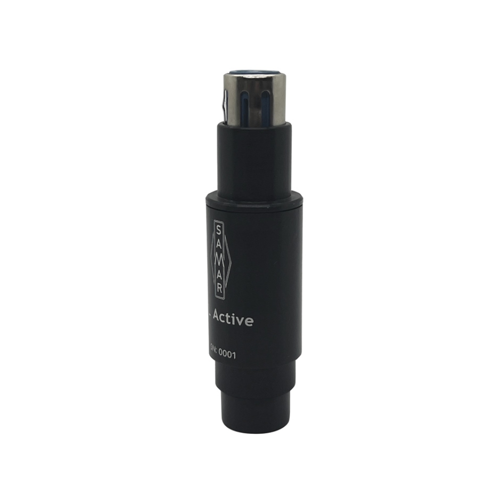SAMAR_Audio_Design_AL_Active_-_48V_Phantom-Powered_Inline_Microphone_Preamp_-_2_Right_Side