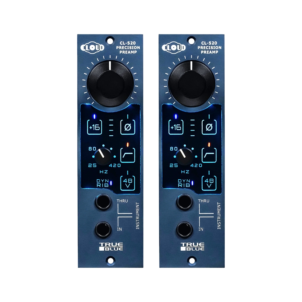 Cloud_Microphones_TRUE_BLUE_CL-520-Set_-_Matched_500-Series_Microphone_Preamp_and_Instrument_DI_Modules_Stereo_Pair_-_1_Dual_Front
