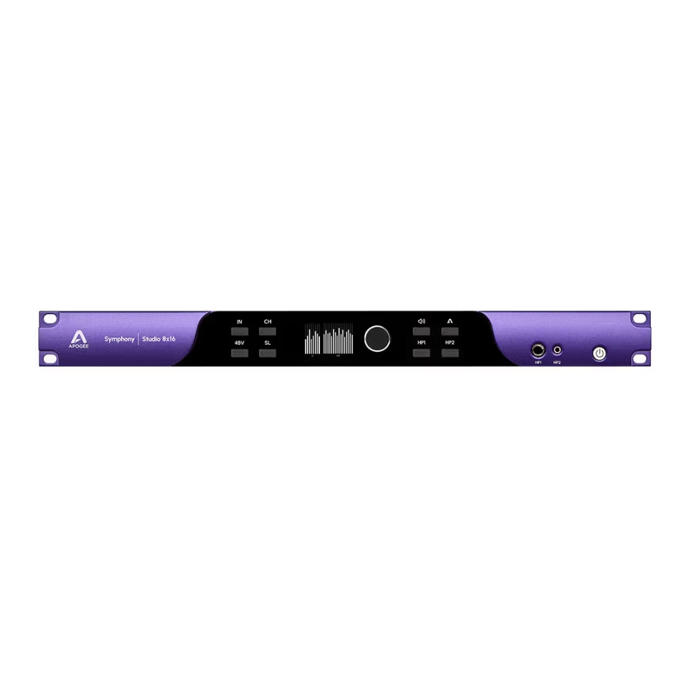 Apogee_Electronics_Symphony_Studio_8x16_-_8 Mic-Line_In_x_16_Out_USB-C_Audio_Interface_with_DSP_and_Monitor_Calibration_Atmos_Ready_-_1_Front