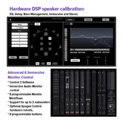 Apogee_Electronics_Symphony_Studio_2x12_-_2 Mic-Line_In_x_12_Out_USB-C_Audio_Interface_with_DSP_and_Monitor_Calibration_Atmos_Ready_-_4_Hardware_DSP_Speaker_Calibration